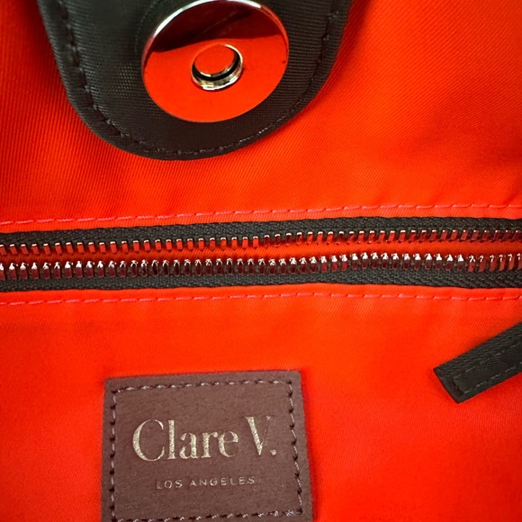 Clare V - Sac Tout Backpack - Olive green nylon - Picture 3 of 6